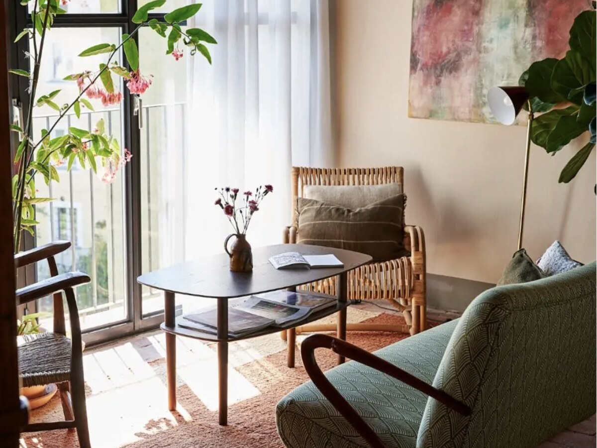 Un interno accogliente della sede del ritiro, Casa Santo Stefano a Miglieglia
